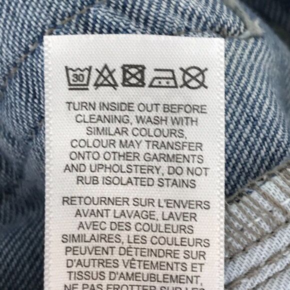 ASOS Frayed Outseam Skinny Jeans Women's Size 28 Mid-Rise Stretch Denim Pockets - Picture 14 of 14